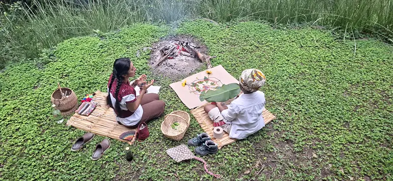 Espacio de meditación privado para acompañamiento terapéutico y Yoga de Cachemira.