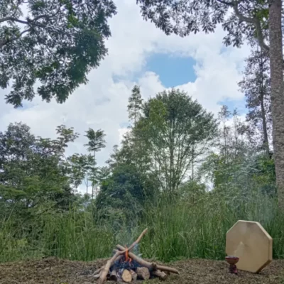 Ceremonia de Wachuma, medicina ancestral con Cuerpo Vibrante. Reserva Nidaka, cerca de Bogotá.